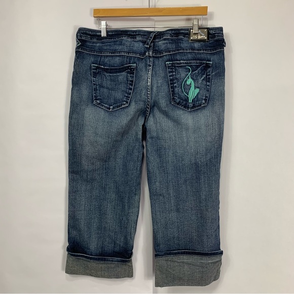 Y2K Baby Phat Logo Capri Jeans - Picture 1 of 7